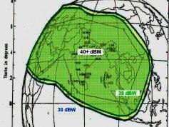 Insat 3A at 93.5 e _ 3A footprint _ C band